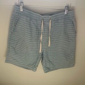 Marine Layer Men’s blue striped shorts Size M